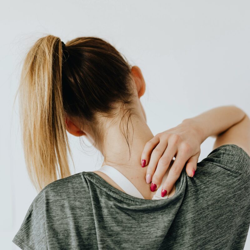Woman with back pain